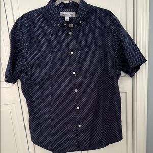 Old Navy Blue Casual Button Down Shirt Classic Design